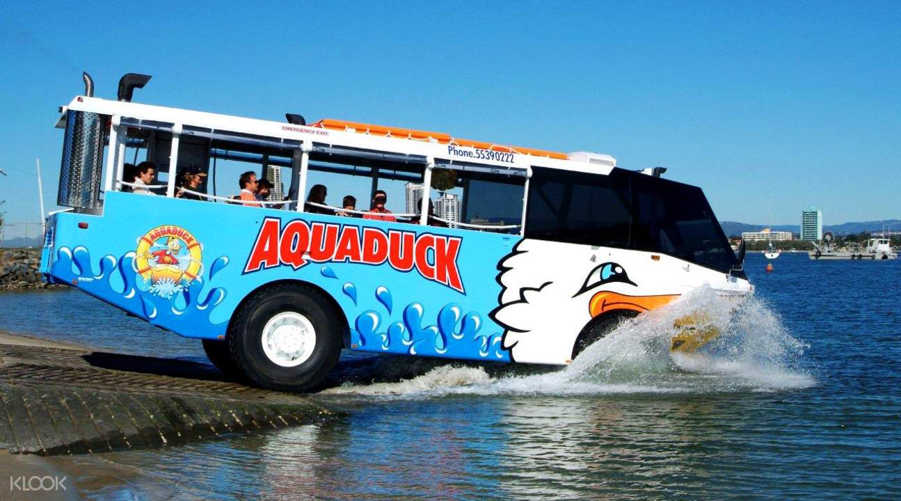 ゴールドコースト シティツアー リバークルーズ Aquaduck Safaris提供 Klook クルック